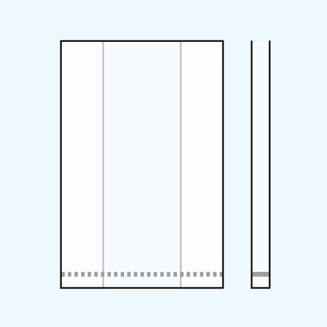 ボトムシール横マチ平袋